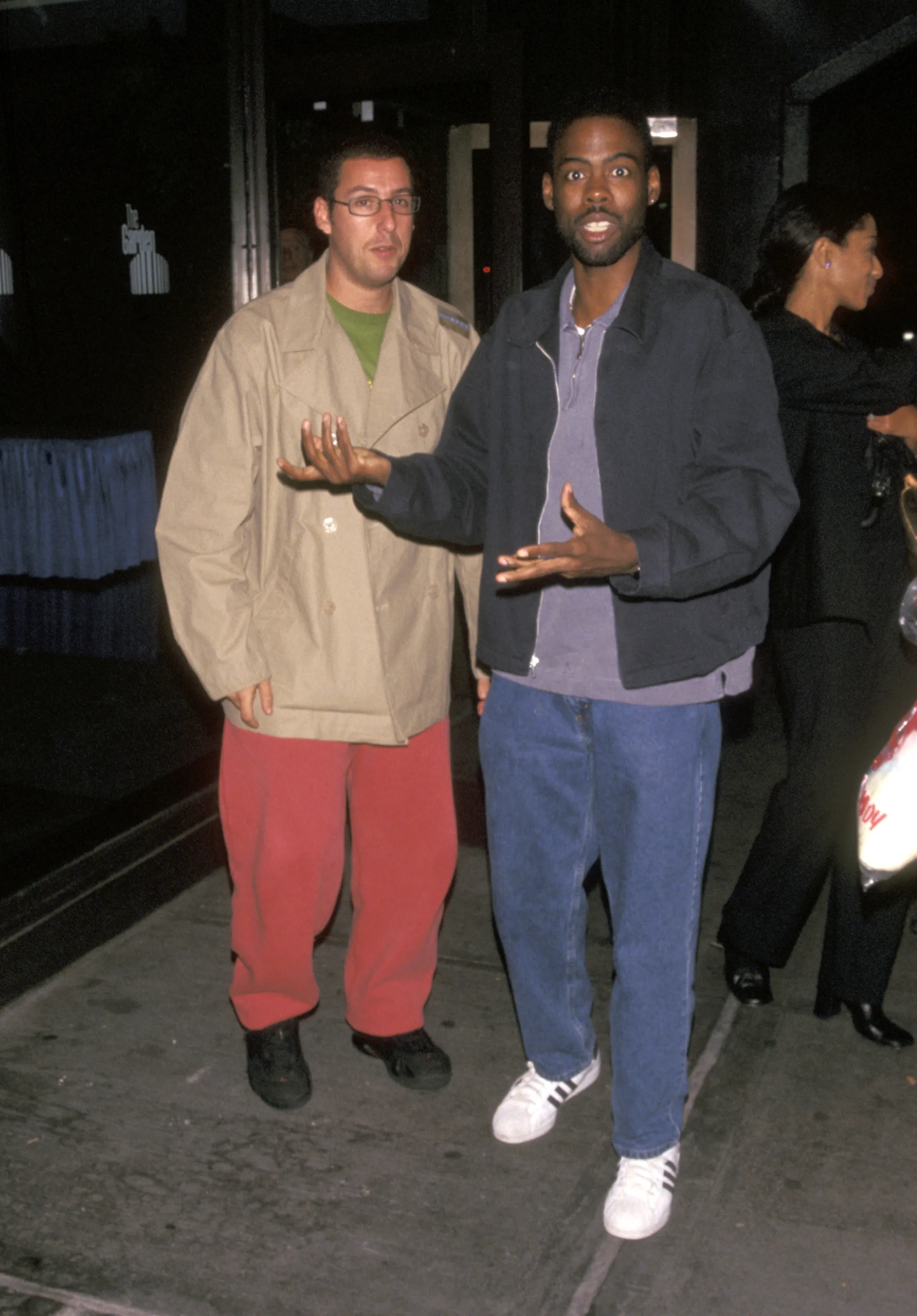 Chris Rock and Adam Sandler Sighting Outside the Knicks Basketball Game - May 24, 1999