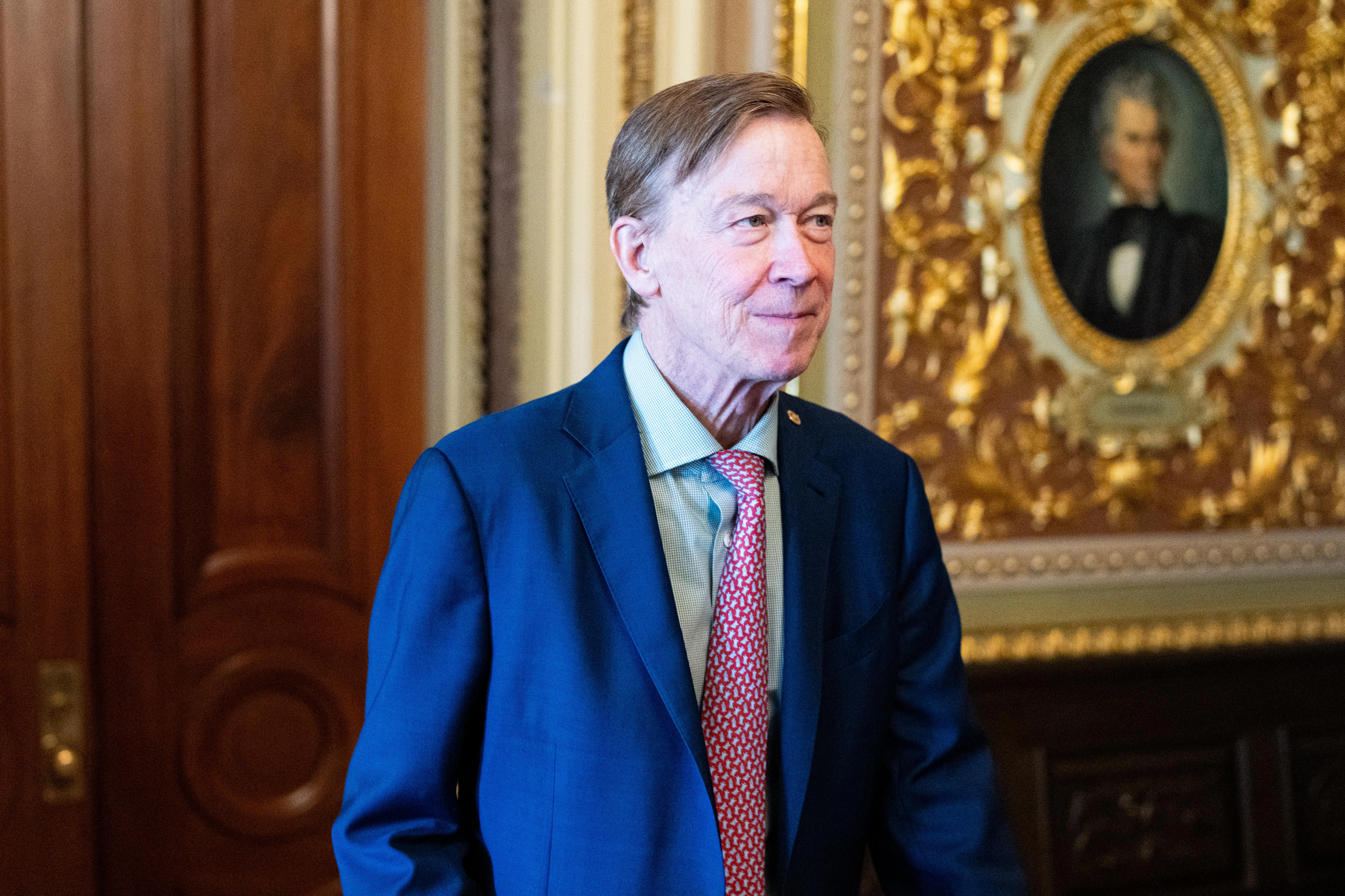 Sen. John Hickenlooper at the US Capitol