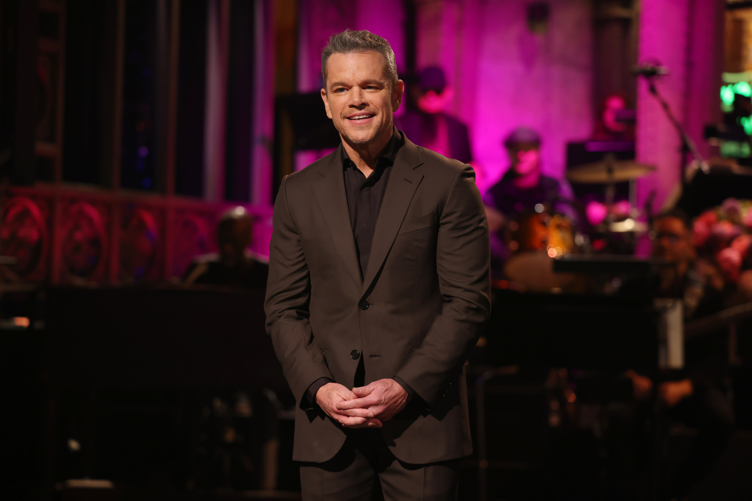 Host Matt Damon during the Monologue on Saturday, May 9, 2026
