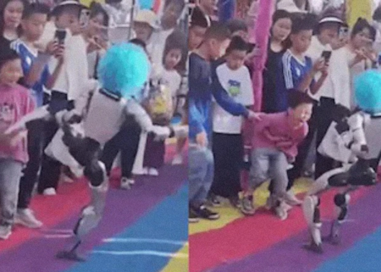 Humanoid Robot Kicks Small Child in the Stomach During Public Demonstration