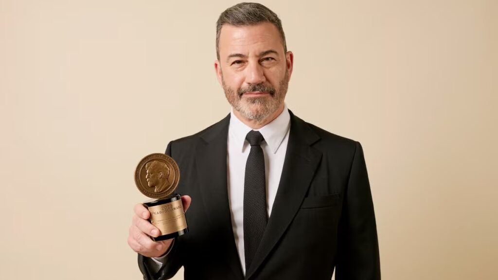 Jimmy Kimmel Accepts Peabody Award, Says Making Jokes About Trump ‘Shouldn’t Win You a Prize’ 