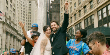 Two Introverts Happen to Get Married During the Knicks Parade