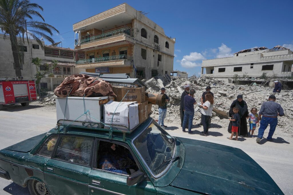 After news of Iran peace deal, Lebanese return home to assess wreckage