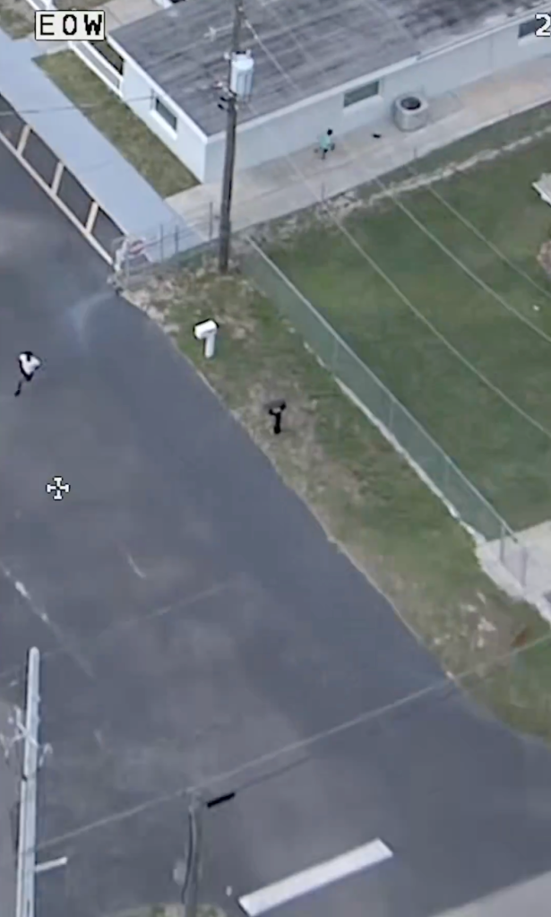 Kenon ran away from the boy as deputies chased him. 