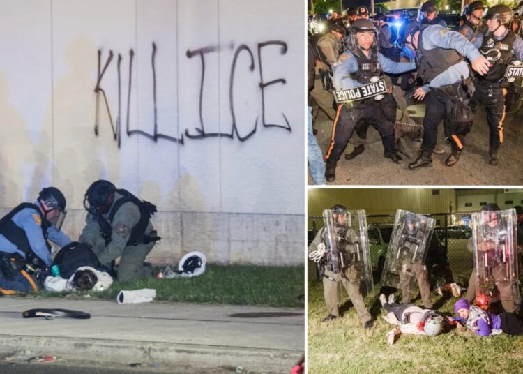 At least 20 protesters arrested at ICE detention center Delaney Hall as DHS vows ‘ZERO tolerance for rioters’