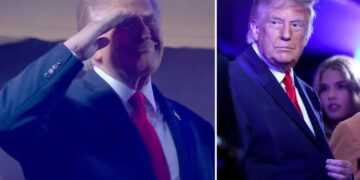 Trump salutes MSG crowd during national anthem of Knicks Game 3 — but some fans boo