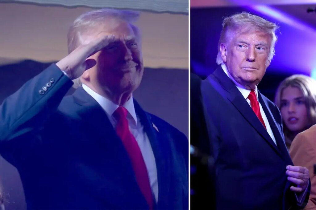 Trump salutes MSG crowd during national anthem of Knicks Game 3 — but some fans boo