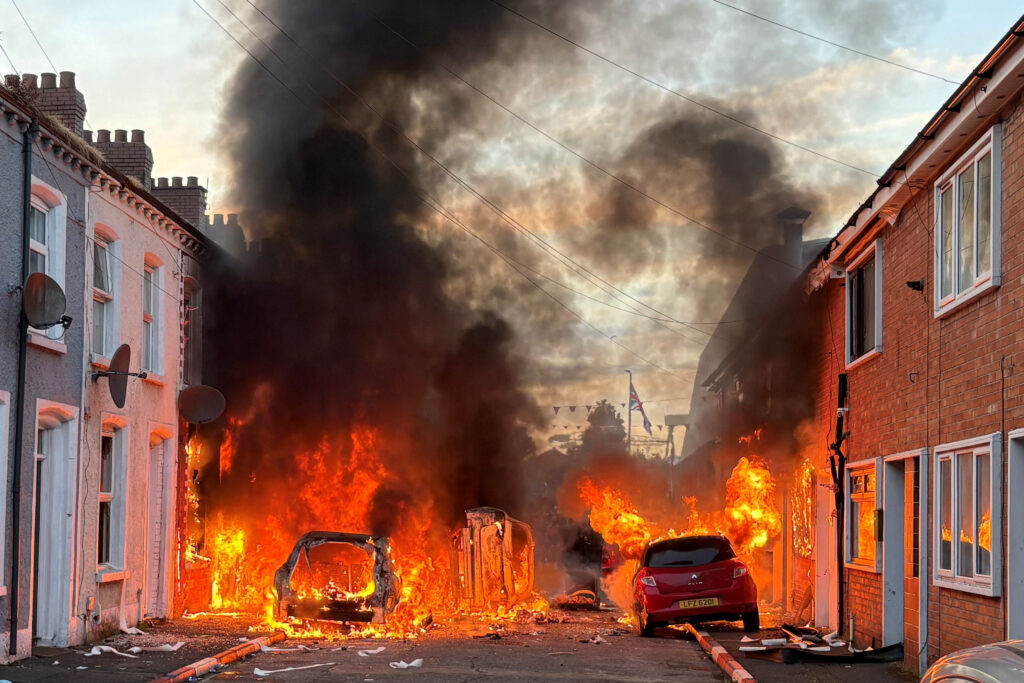 A new wave of anti-immigrant violence hits U.K. as riots convulse Belfast