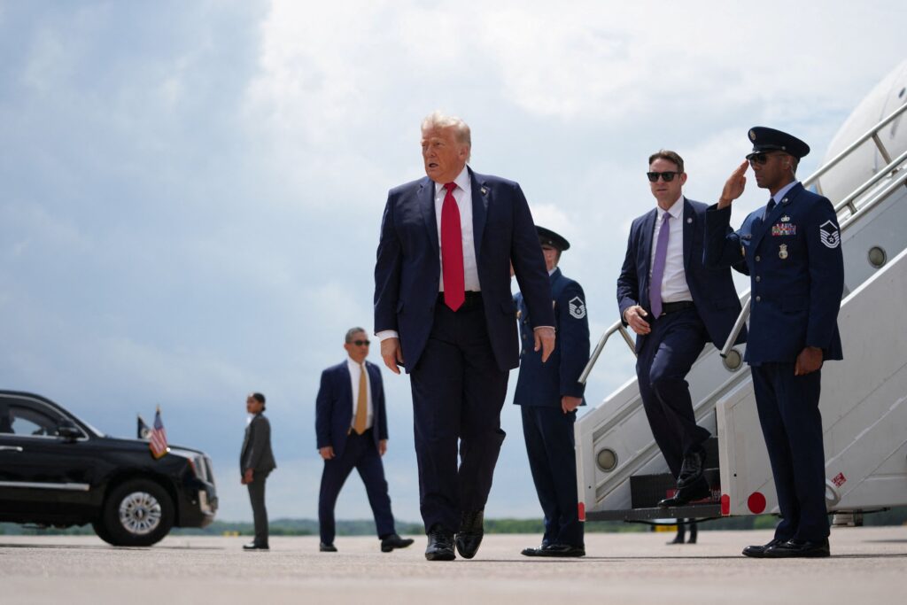 Trump walks out of ‘Meet the Press’ interview when challenged over false claims