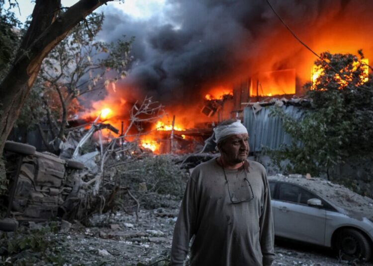 Russia hammers Ukrainian cities, killing at least 22