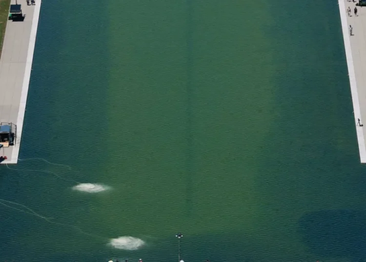 Trump admin frantically scrambling to clean up murky Reflecting Pool: report