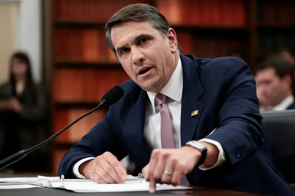 Todd Blanche, Acting U.S. Attorney General, speaks during a hearing in Washington.