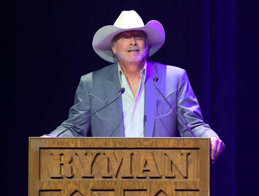 Alan Jackson speaks onstage at the 7th Annual Nashville Songwriter Awards.