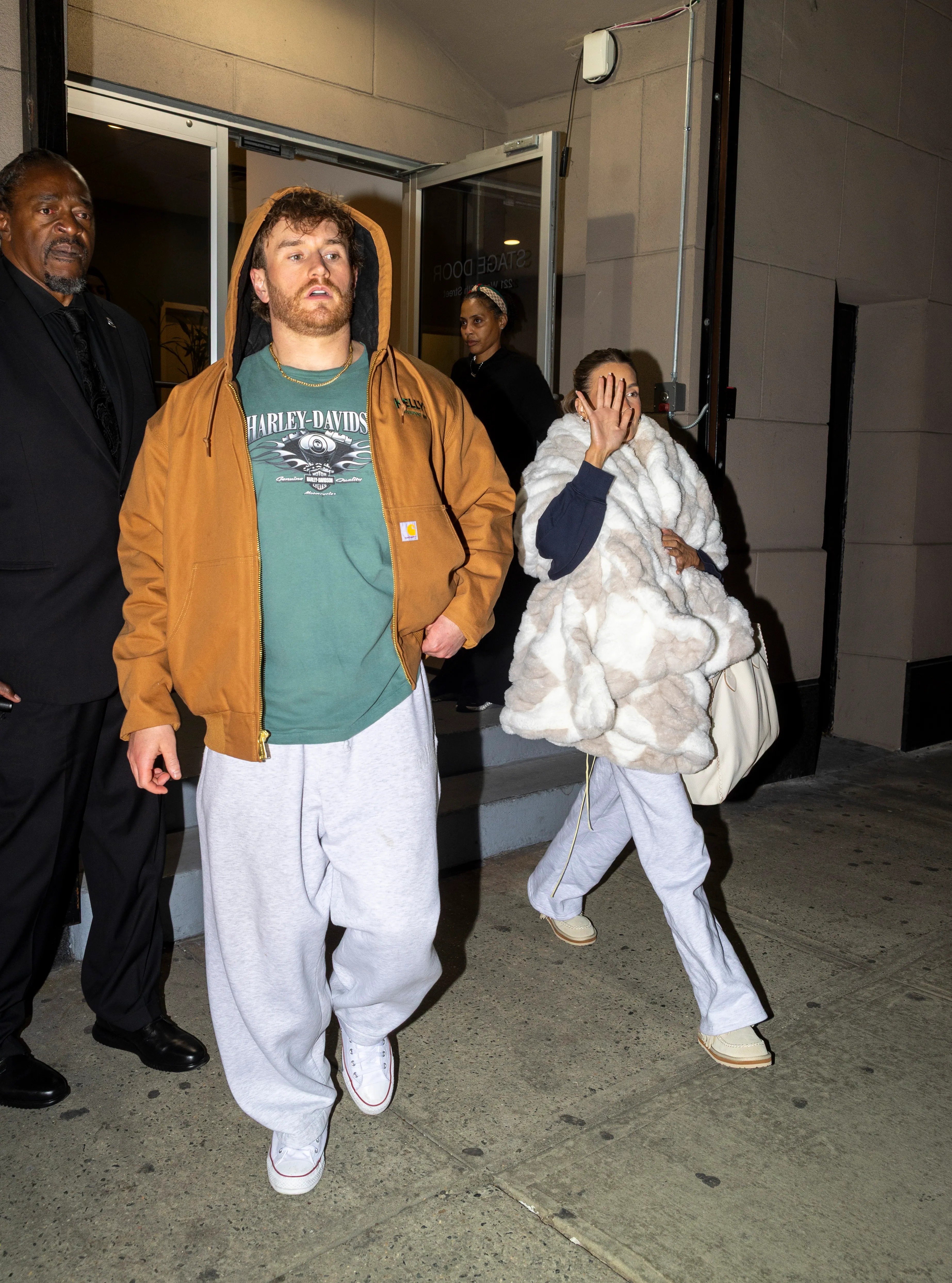 Amanda Batula and West Wilson leaving the Summer House reunion taping together.