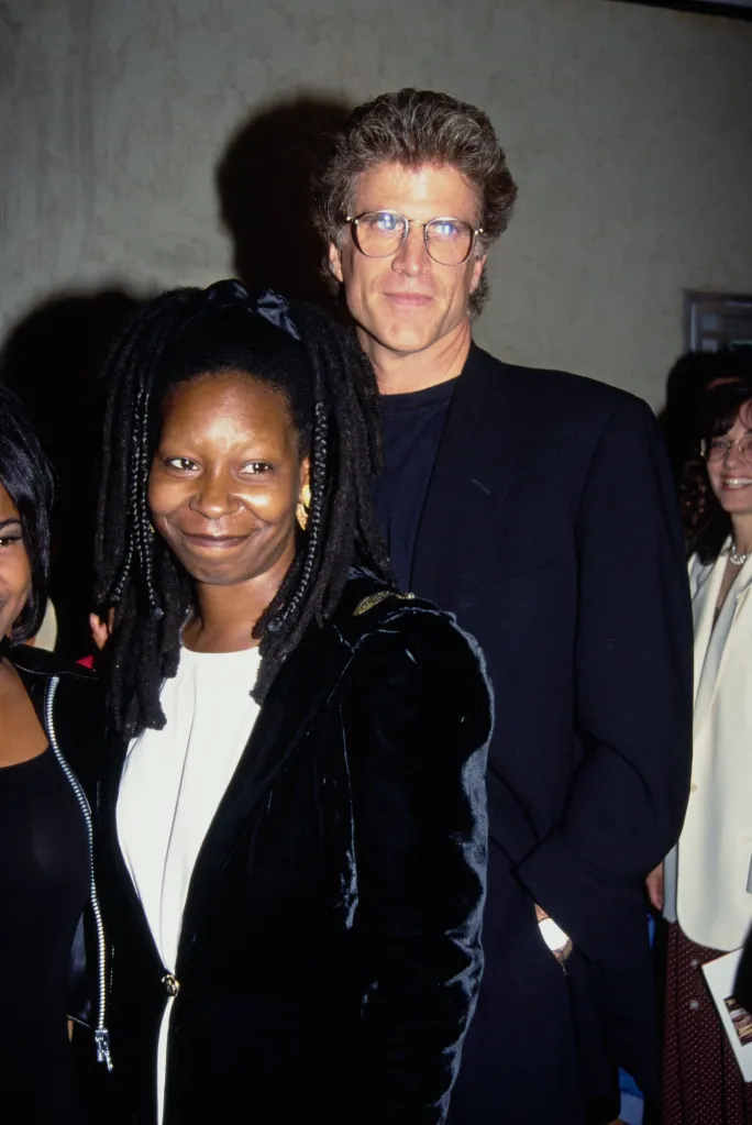 Whoopi Goldberg and Ted Danson attending the premiere of 'Made in America'.