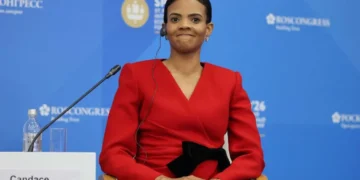 Right-wing civil war explodes at ‘woke Reich traitor’ Candace Owens speaking in Russia
