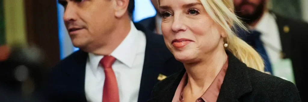 Pam Bondi torpedoes Todd Blanche’s story about Trump official’s photo on Epstein Island