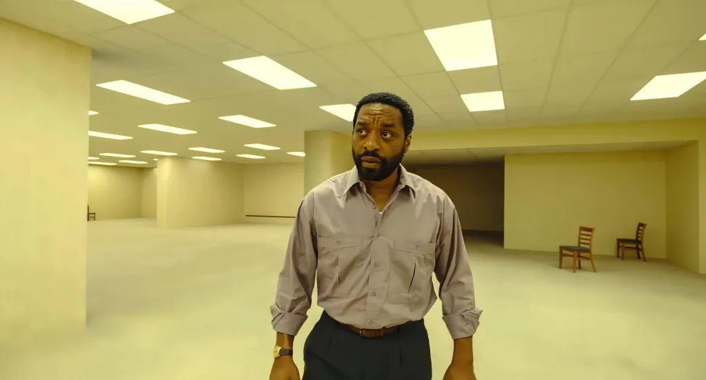 Chiwetel Ejiofor as a character from the movie BACKROOMS.