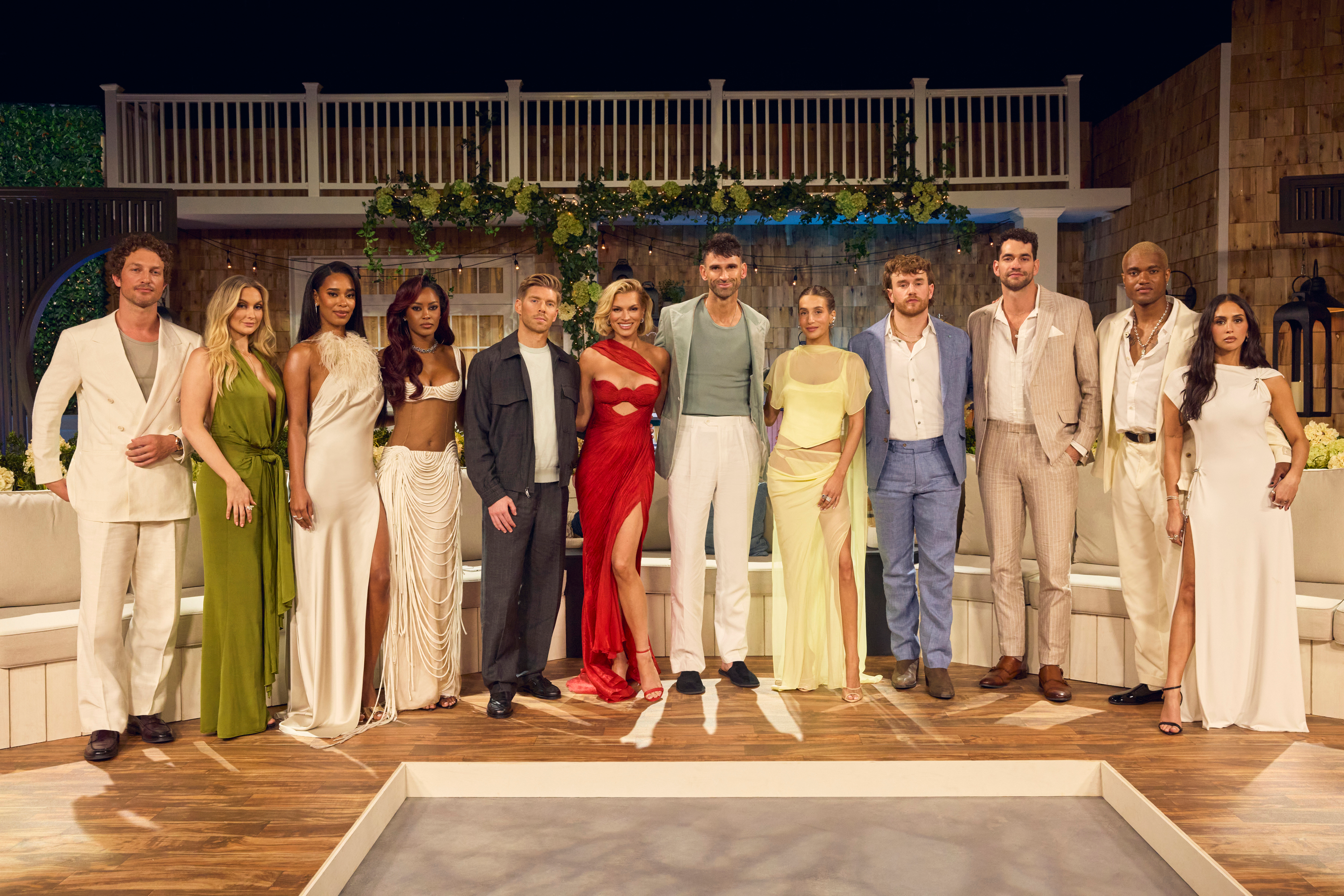 The cast of