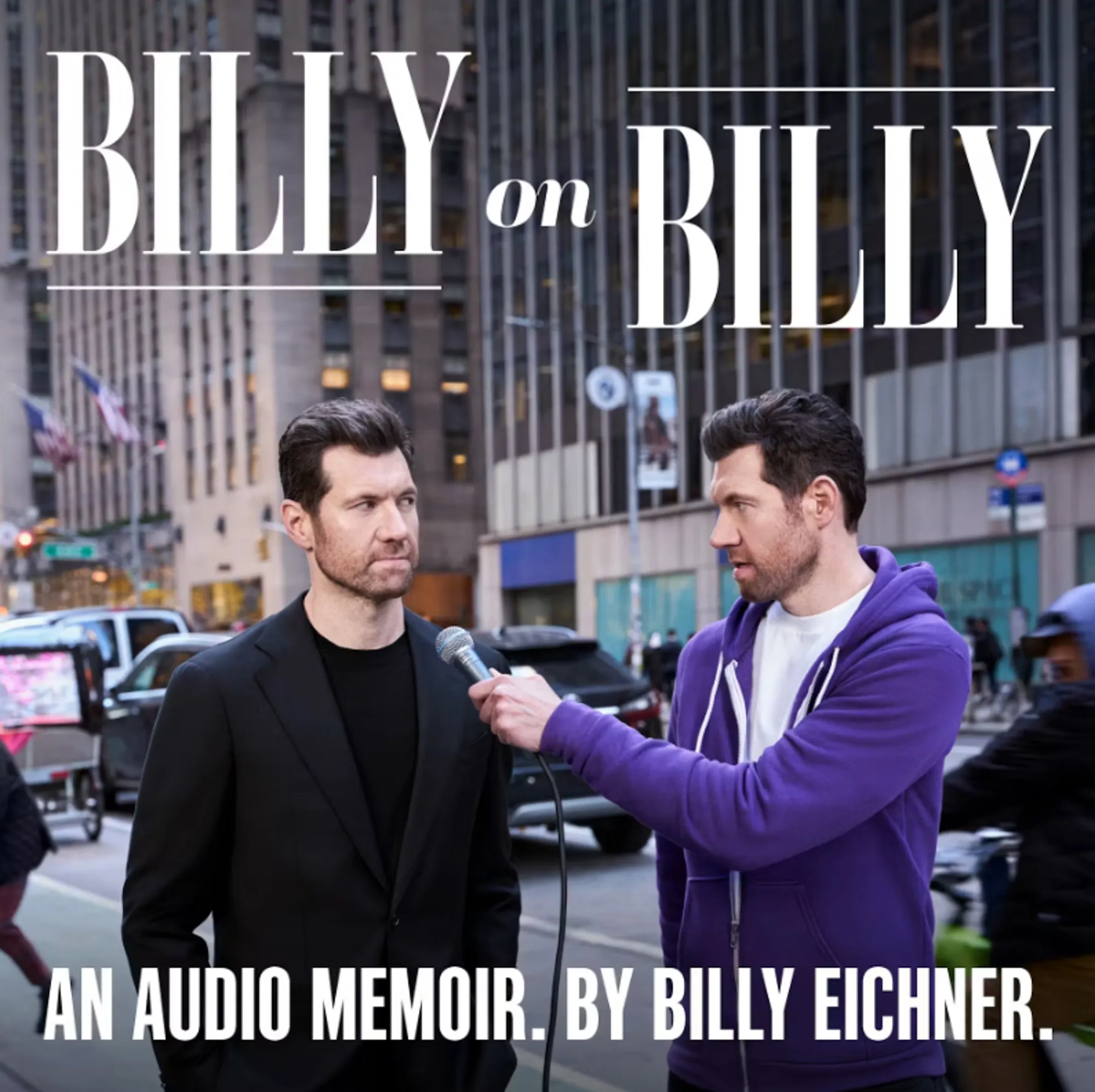 The cover for Billy Eichner's audio memoir, 