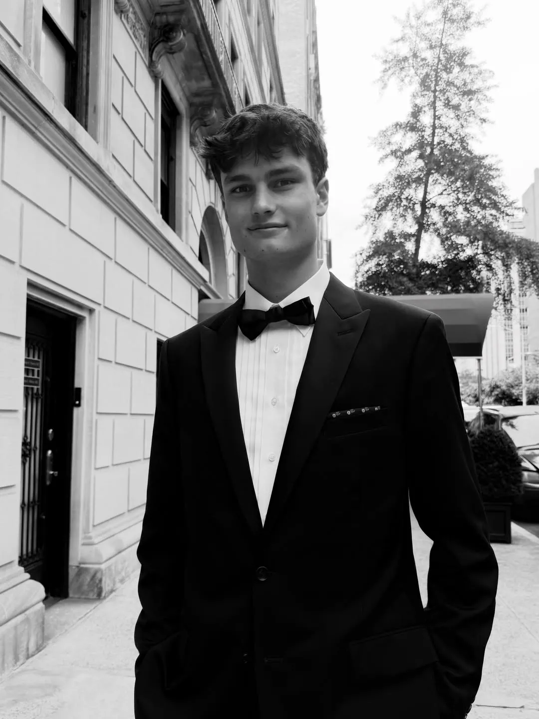 Jack Moynahan in a tuxedo.