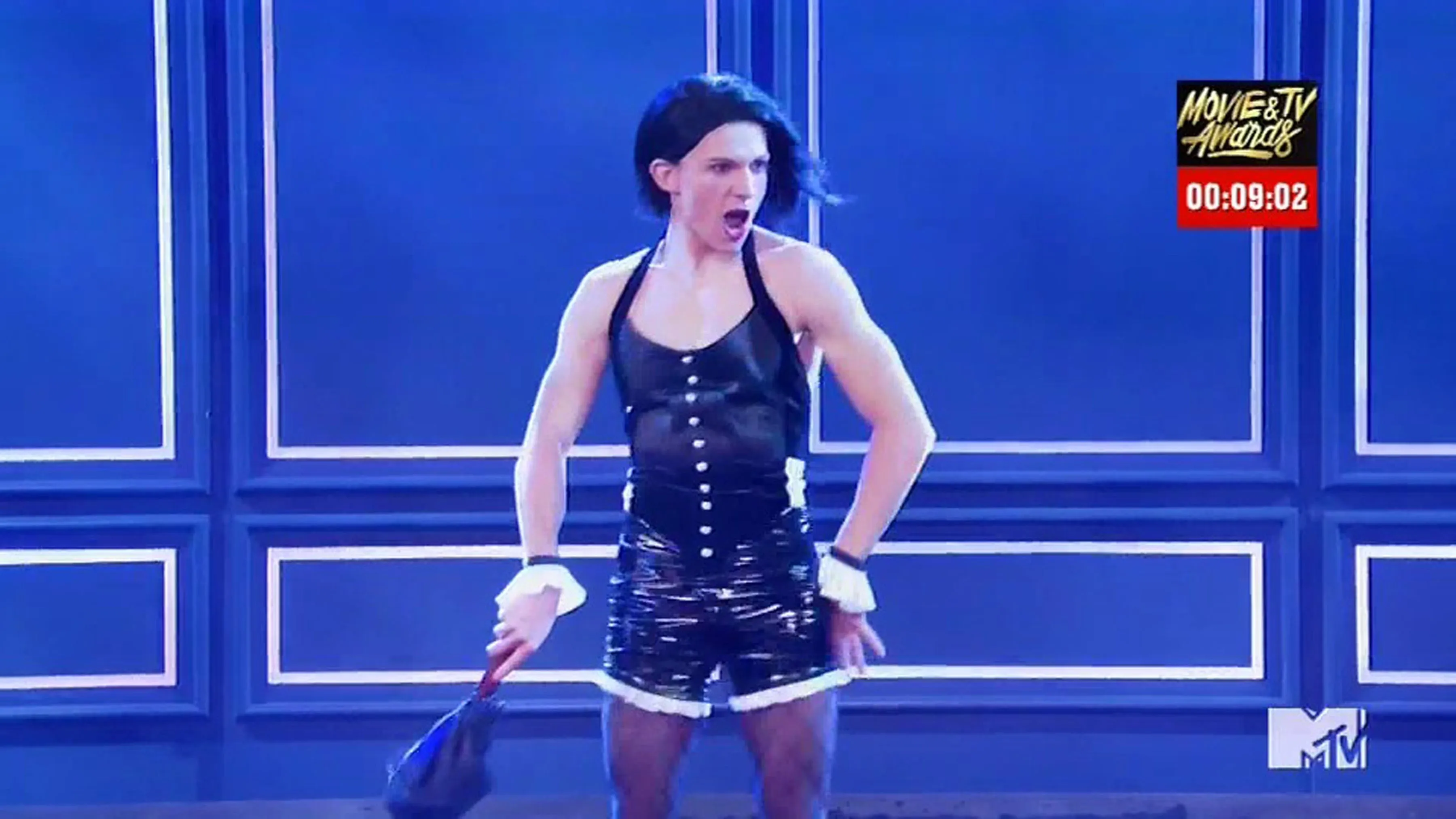 Tom Holland dressed as Rihanna on Lip Sync Battle.