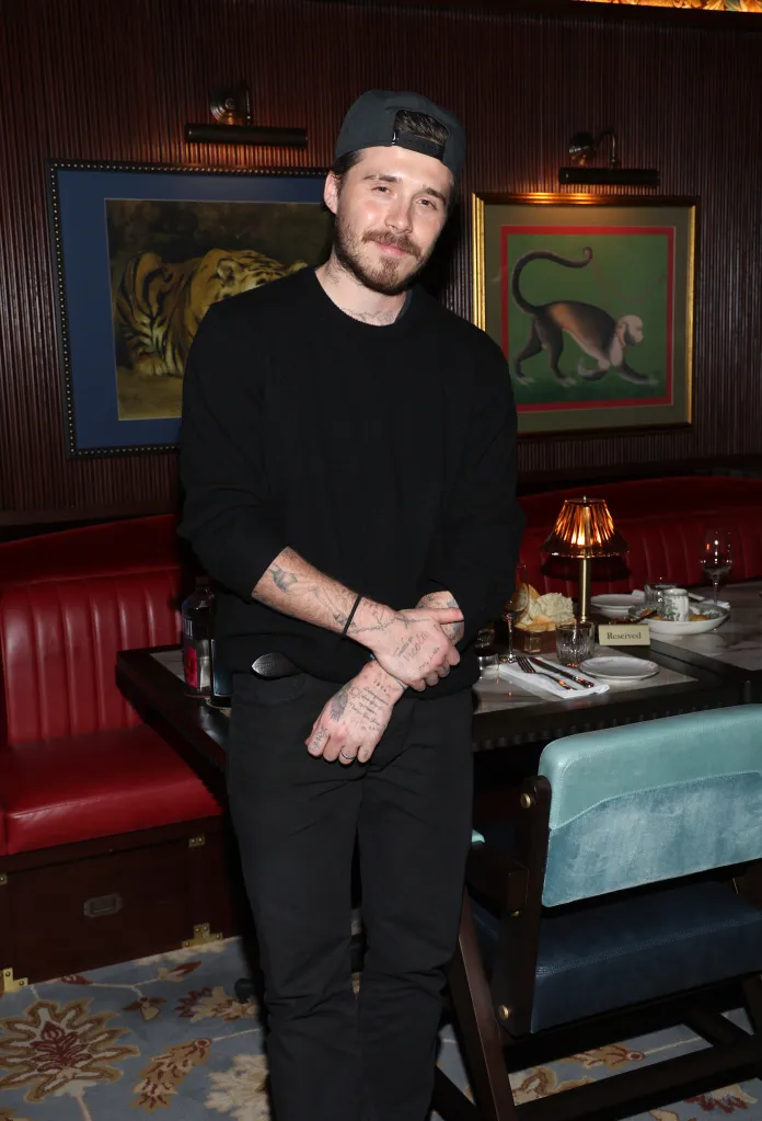 Brooklyn Beckham at the grand opening of Gymkhana Las Vegas.