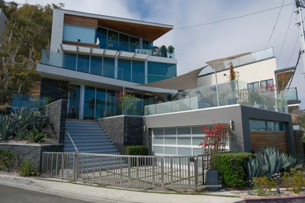 Bruce Lion's house in Pacific Palisades, California.