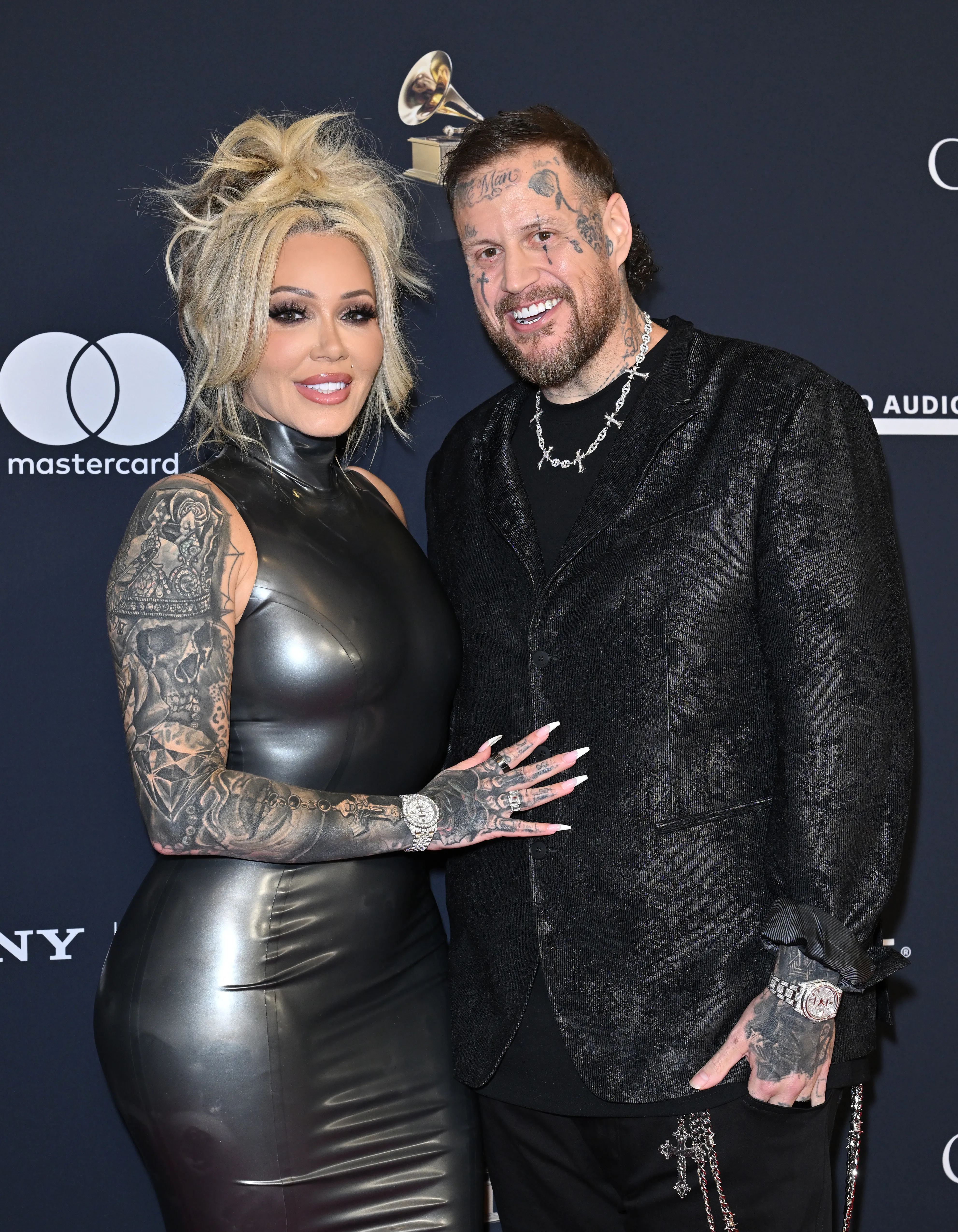 Bunnie Xo and Jelly Roll attend an event.