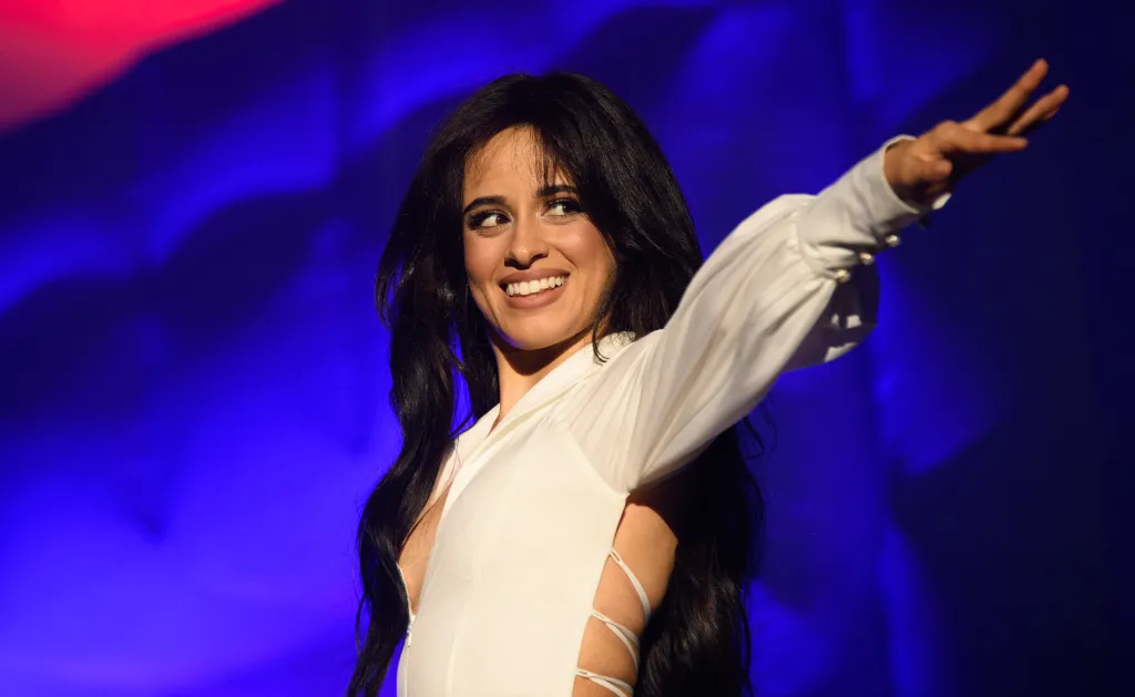 Camila Cabello performing onstage.
