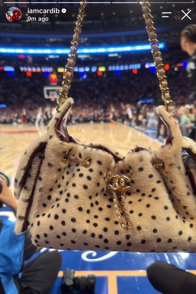Cardi B's Chanel bag. 