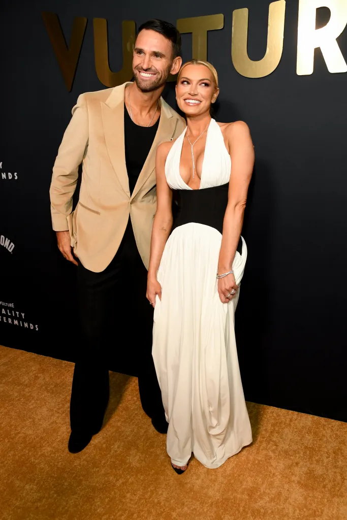 Carl Radke and Lindsay Hubbard smiling at Vulture's Reality Masterminds Celebration.