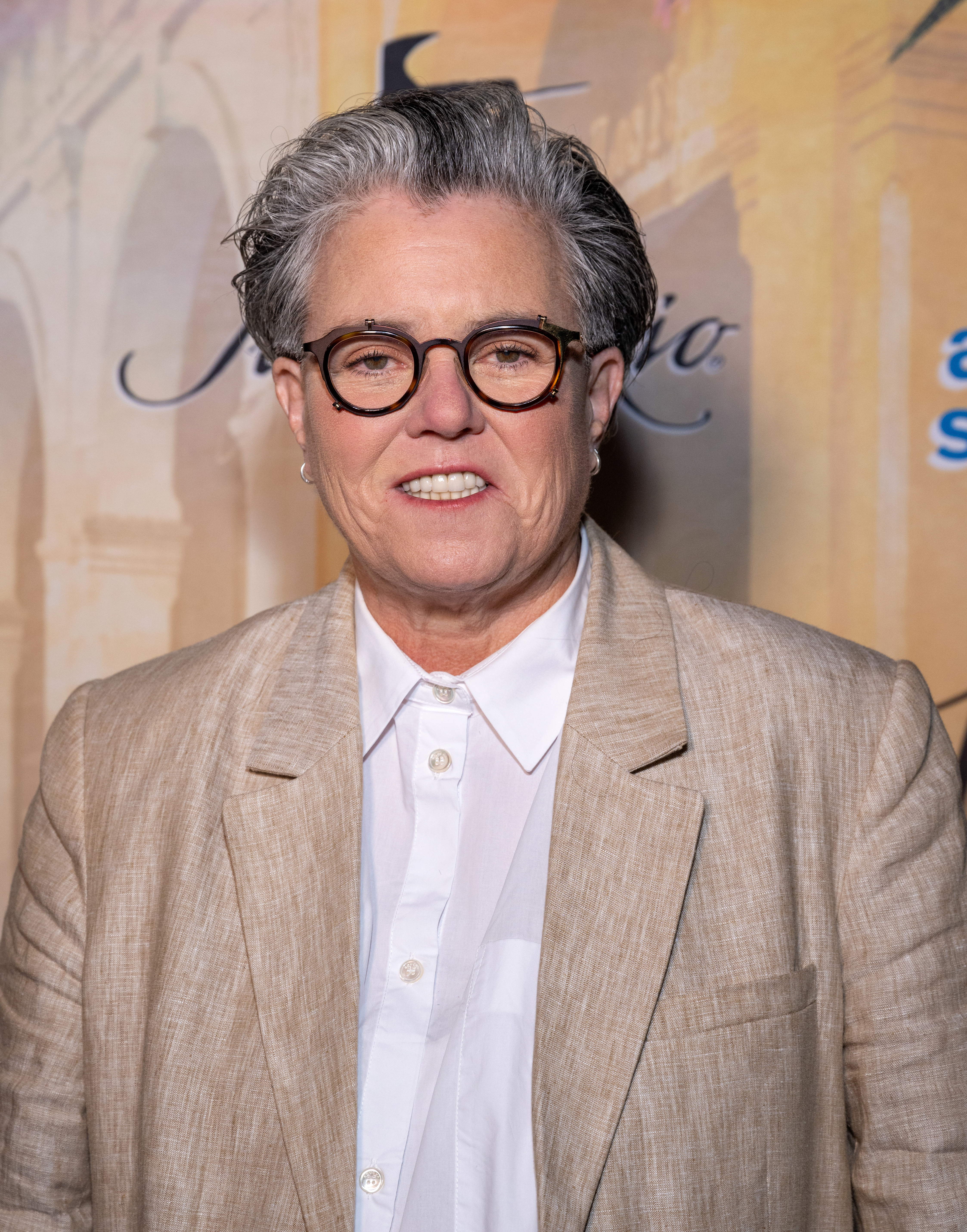 Comedian Rosie O'Donnell smiling at the Autism Speaks Los Angeles Gala.