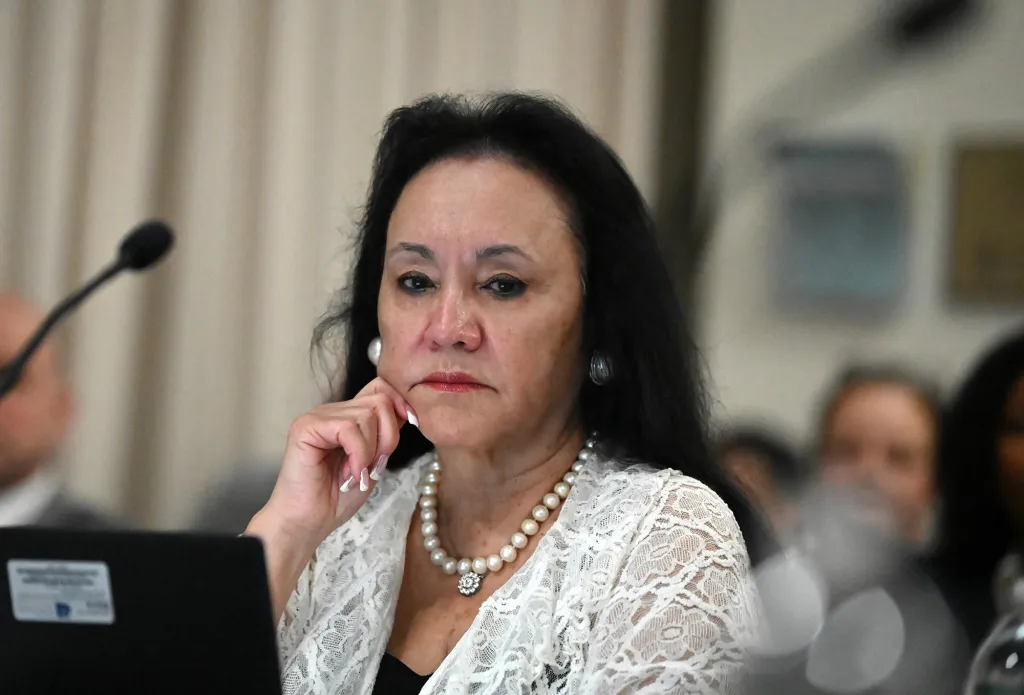 Betty Rosa at a New York Board of Regents meeting.