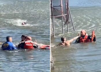 Accused crook leaps into NYC’s Central Park lake while running from cops