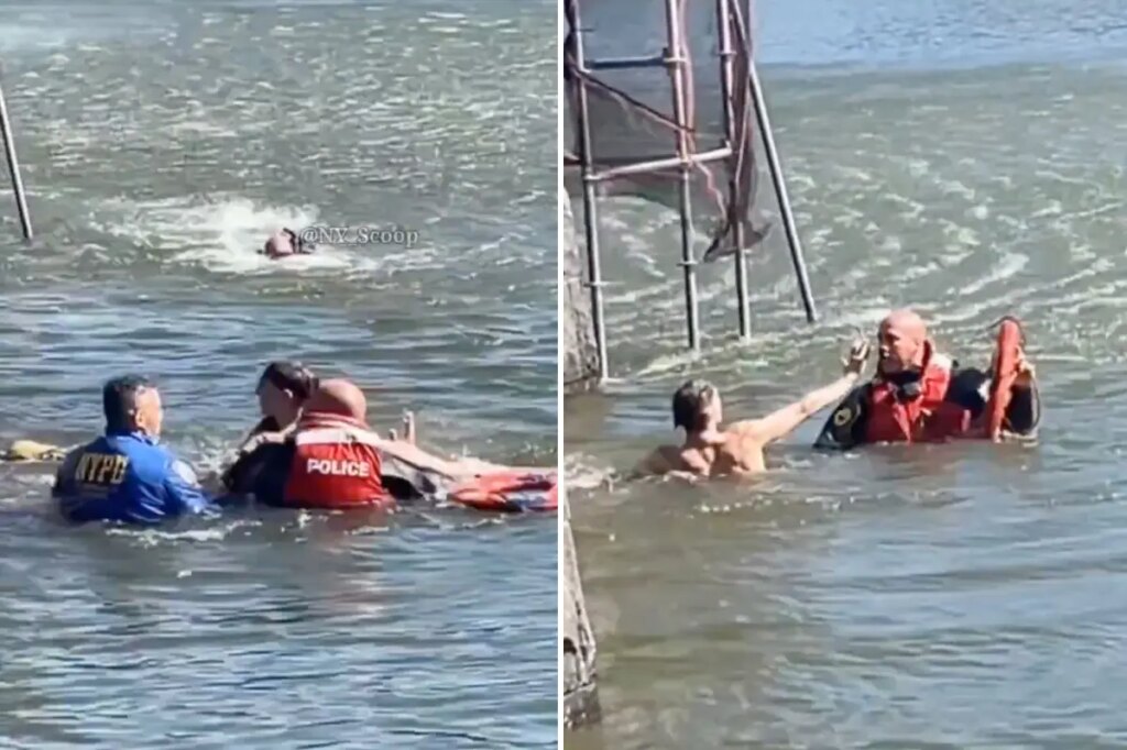 Accused crook leaps into NYC’s Central Park lake while running from cops