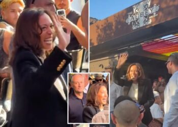 Kamala Harris briefly reemerges from political wilderness at notorious LA gay bar The Abbey