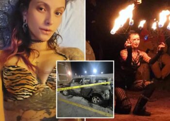 Fire dancer accused of trying to burn her friends alive while they slept as twisted details emerge