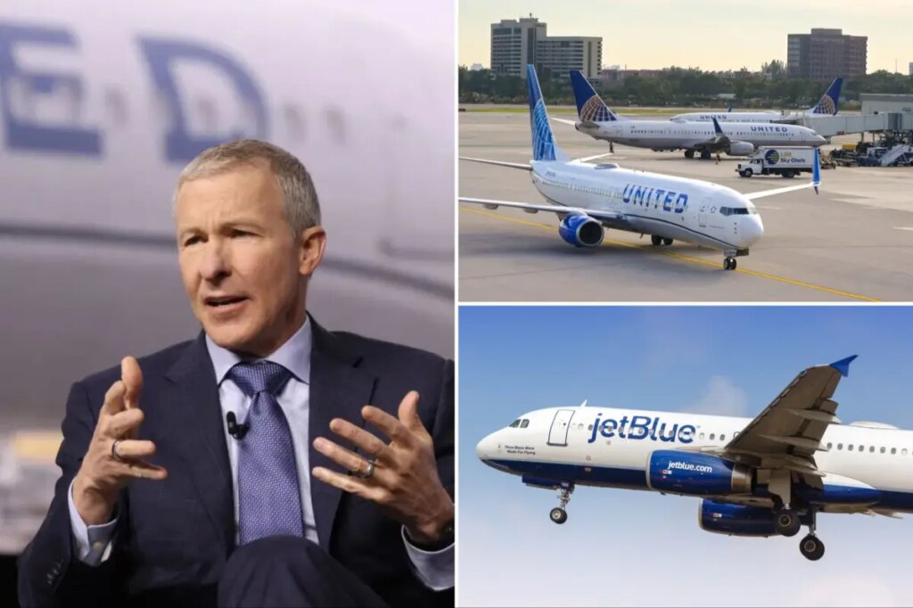 United Airlines CEO says big merger unlikely after American rebuff, asset buys possible