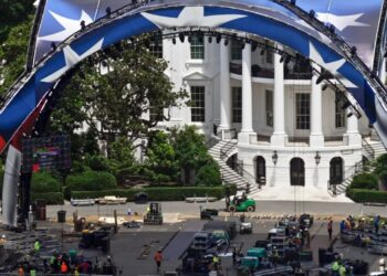 Behind the scenes of White House’s UFC octagon that Trump boasts will host the ‘roughest people’