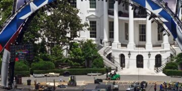Behind the scenes of White House’s UFC octagon that Trump boasts will host the ‘roughest people’