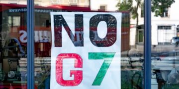 50,000 G7 protesters shut down major city ahead of Trump visit to French-Swiss border