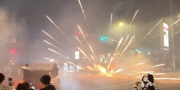 Astonishing move from LAPD as no arrests made following wild street takeover that crippled city’s emergency response