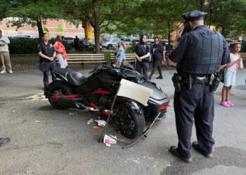 Woman on motorcycle plows through NYC park, mowing down 9 pedestrians in her path