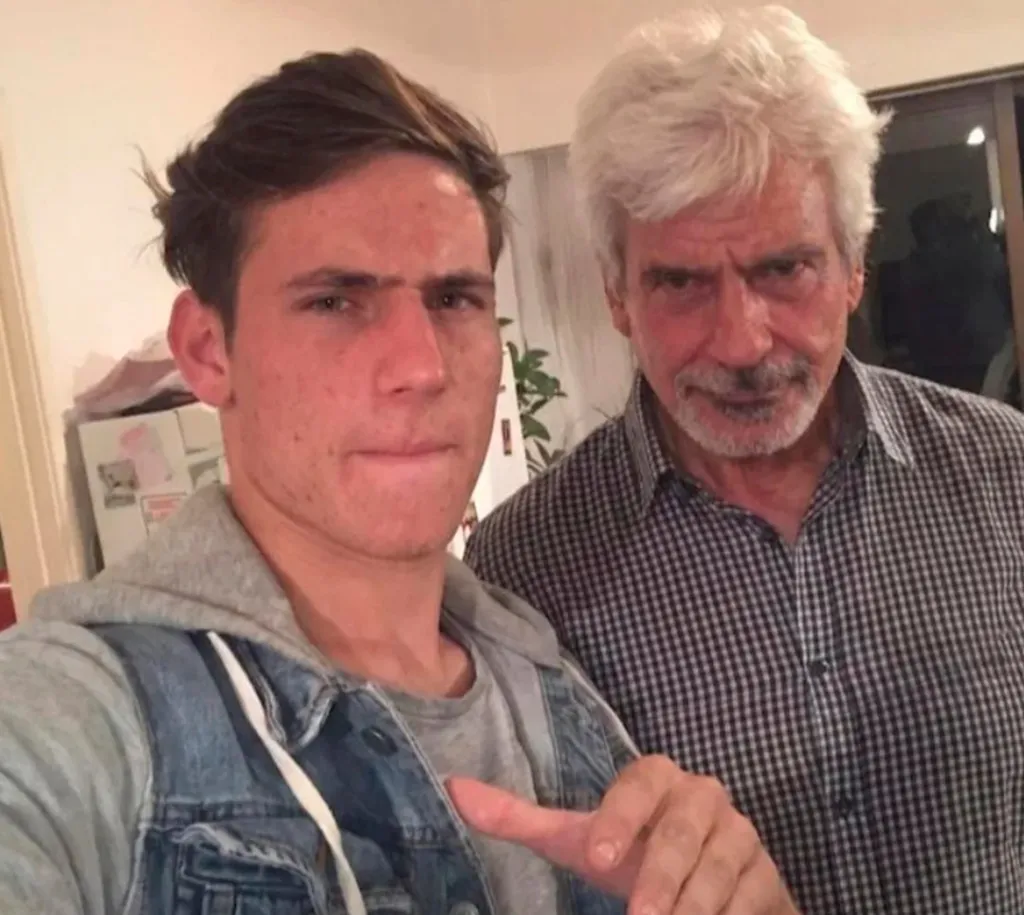 Gaspar “Gaspi” Prim Díaz with his father Ricardo Prim.