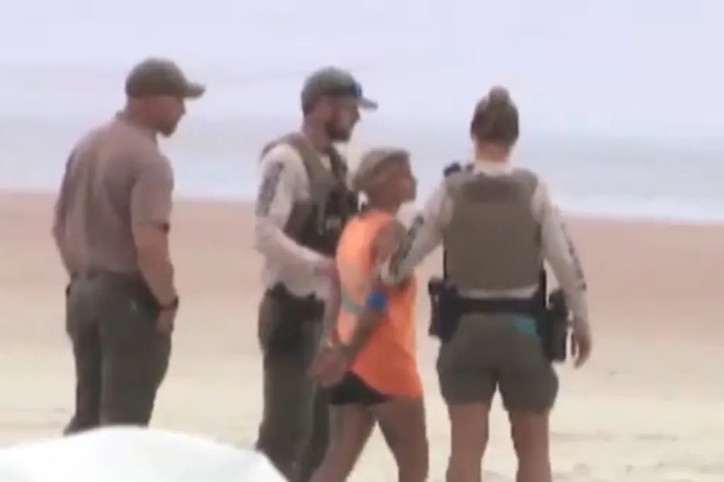 The woman was taken into custody, although no charges have been announced.