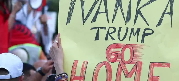 Albanians protest Ivanka Trump and Jared Kushner’s luxury resort built on protected land