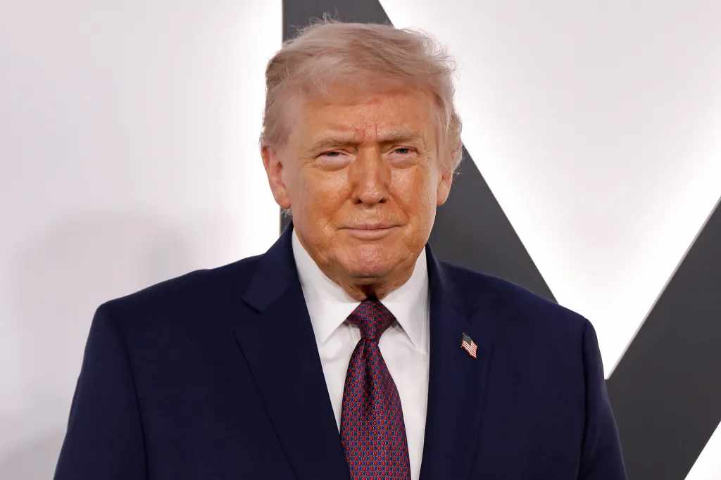 Donald Trump at the world premiere of 