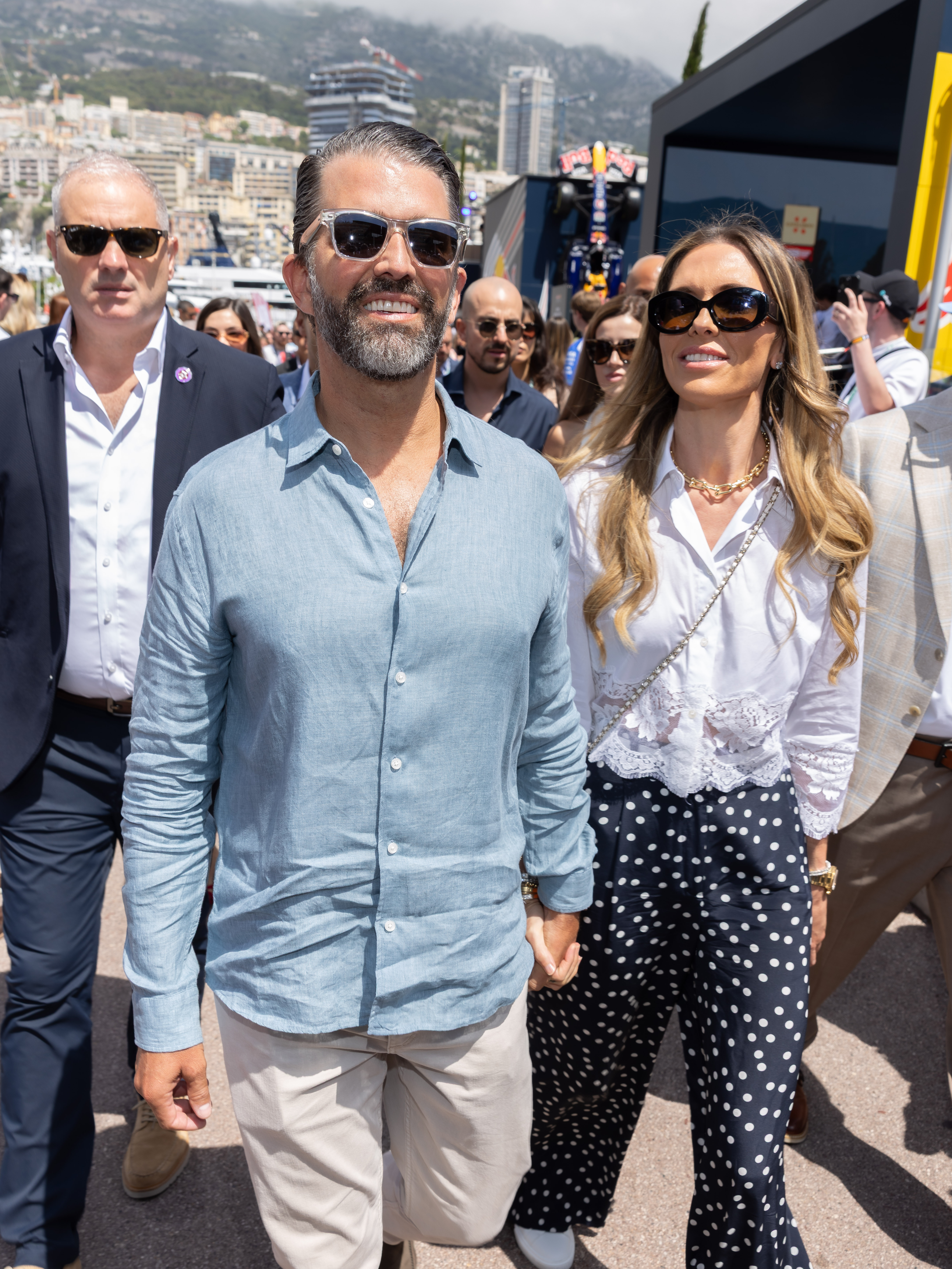 Donald Trump Jr. and Bettina Anderson at F1 Grand Prix of Monaco 