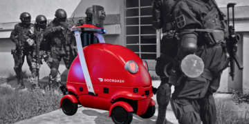 A DoorDash Delivery Robot Wandered Into an Active SWAT Scene and Refused to Leave
